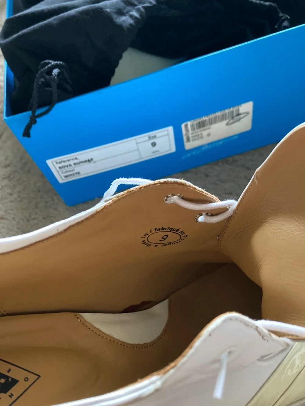 John Fluevog White Sova Sundae Platform, Size 9